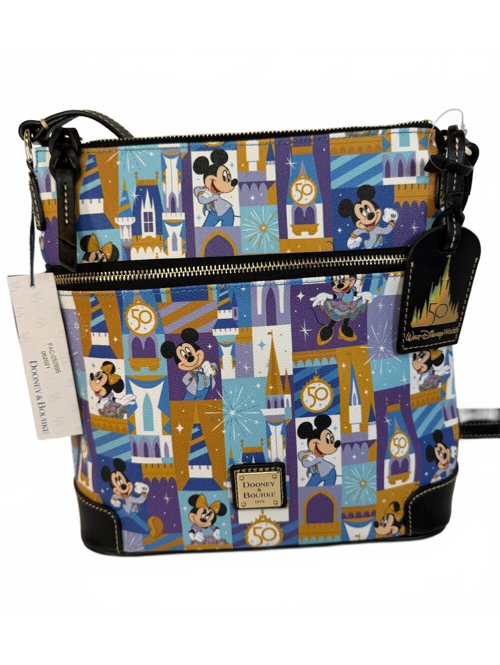 NWT Disney Parks x Dooney & Bourke WDW 50th Crossbody Bag | Celebration